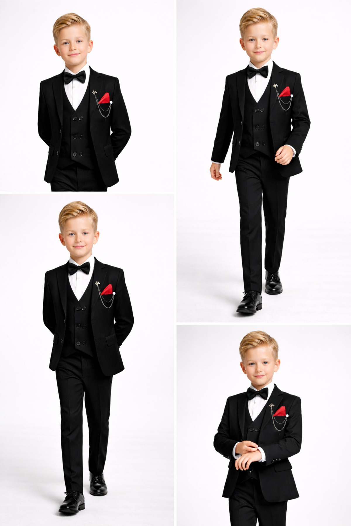 HAYTA Çocuk Takım Elbise Yelekli Gömlekli Set 1 Yaş - 17 Yaş Siyah fotoğrafı 7 (önizleme)