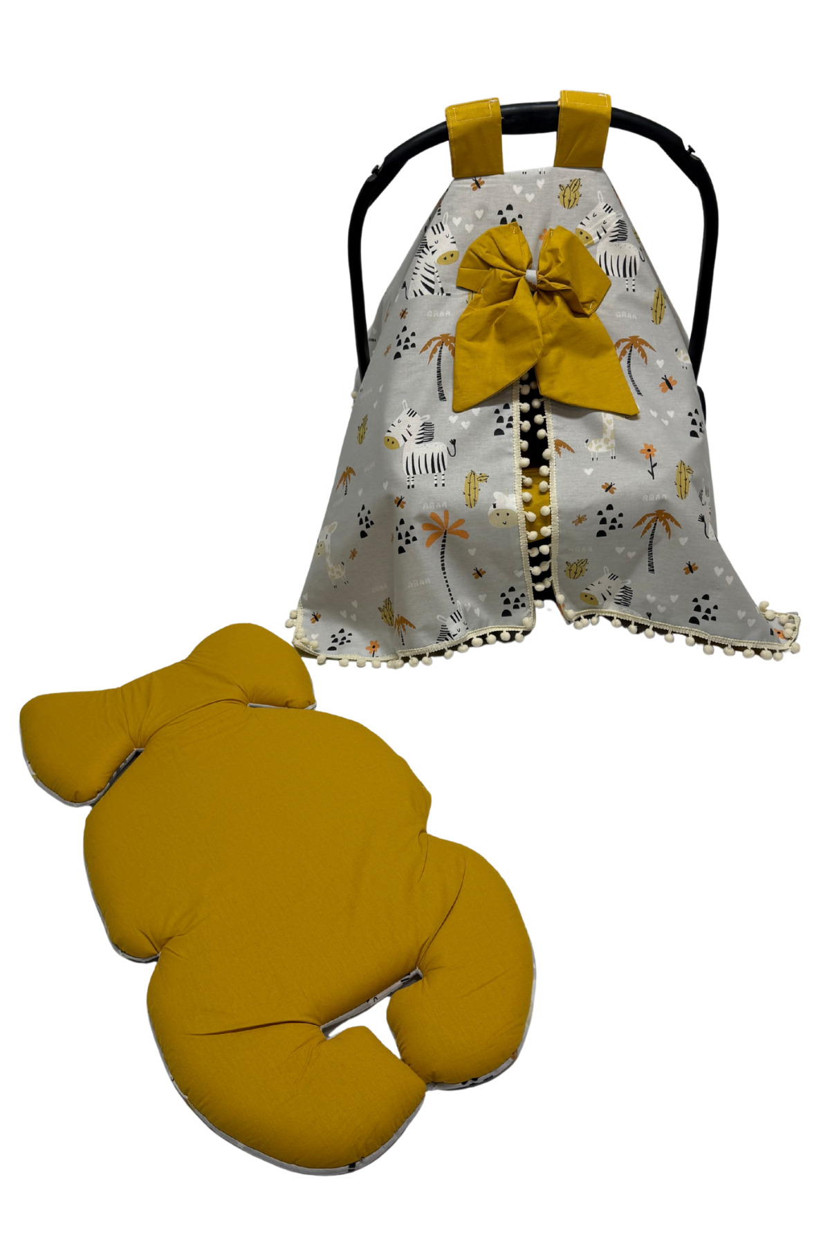 Happy Baby Dikiş Atölyesi 10’lu Babynest Puset Örtüsü Alt Açma Emzirme Yastığı Emzirme Önlüğü Ana Kucağı fotoğrafı 7 (önizleme)