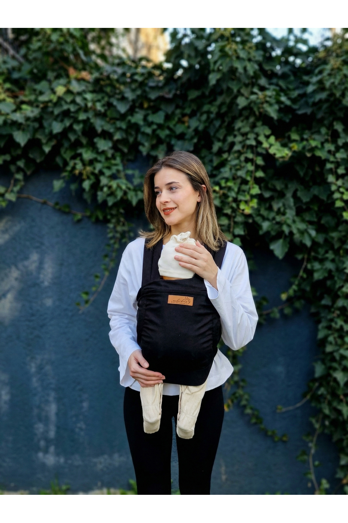 kubbe Yeni Nesil Ergonomik Bebek Taşıma Şalı - Ön Cepli Taşıma Torbalı Esnek Sling - İnce Ve Hafif fotoğrafı 2 (önizleme)