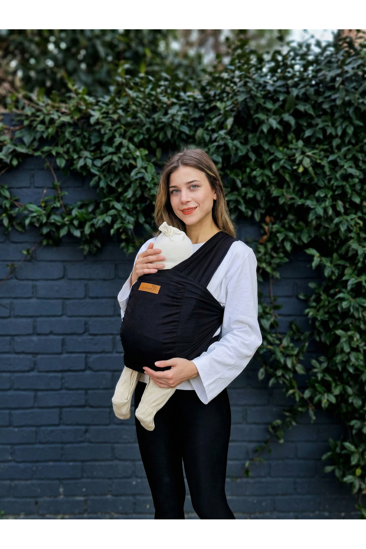 kubbe Yeni Nesil Ergonomik Bebek Taşıma Şalı - Ön Cepli Taşıma Torbalı Esnek Sling - İnce Ve Hafif fotoğrafı 5 (önizleme)