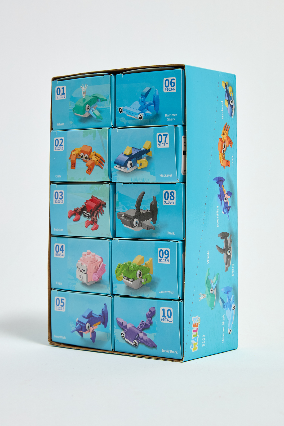 KentOyuncaK Deniz Hayvanları Dünyası 10in1 Yapı Bloğu Seti (Birleştirilip Kaplumbağa Yaratılabilir) fotoğrafı 2 (önizleme)