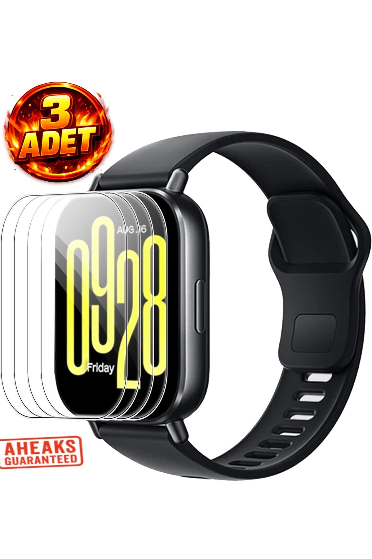 3 Pcs Xiaomi Redmi Watch 5 Lite Screen Protector 9H Hardness Nano Glass Transparent
