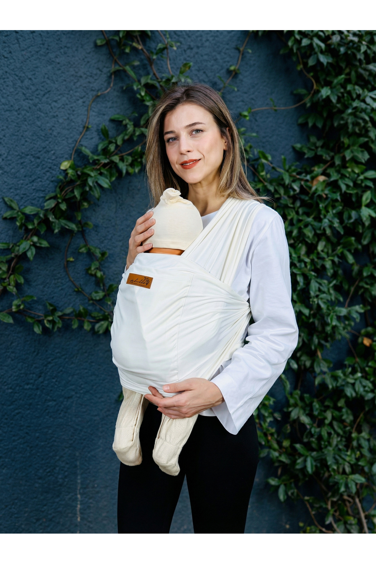 kubbe Yeni Nesil Ergonomik Bebek Taşıma Şalı - Ön Cepli Taşıma Torbalı Esnek Sling - İnce Ve Hafif fotoğrafı 5 (önizleme)