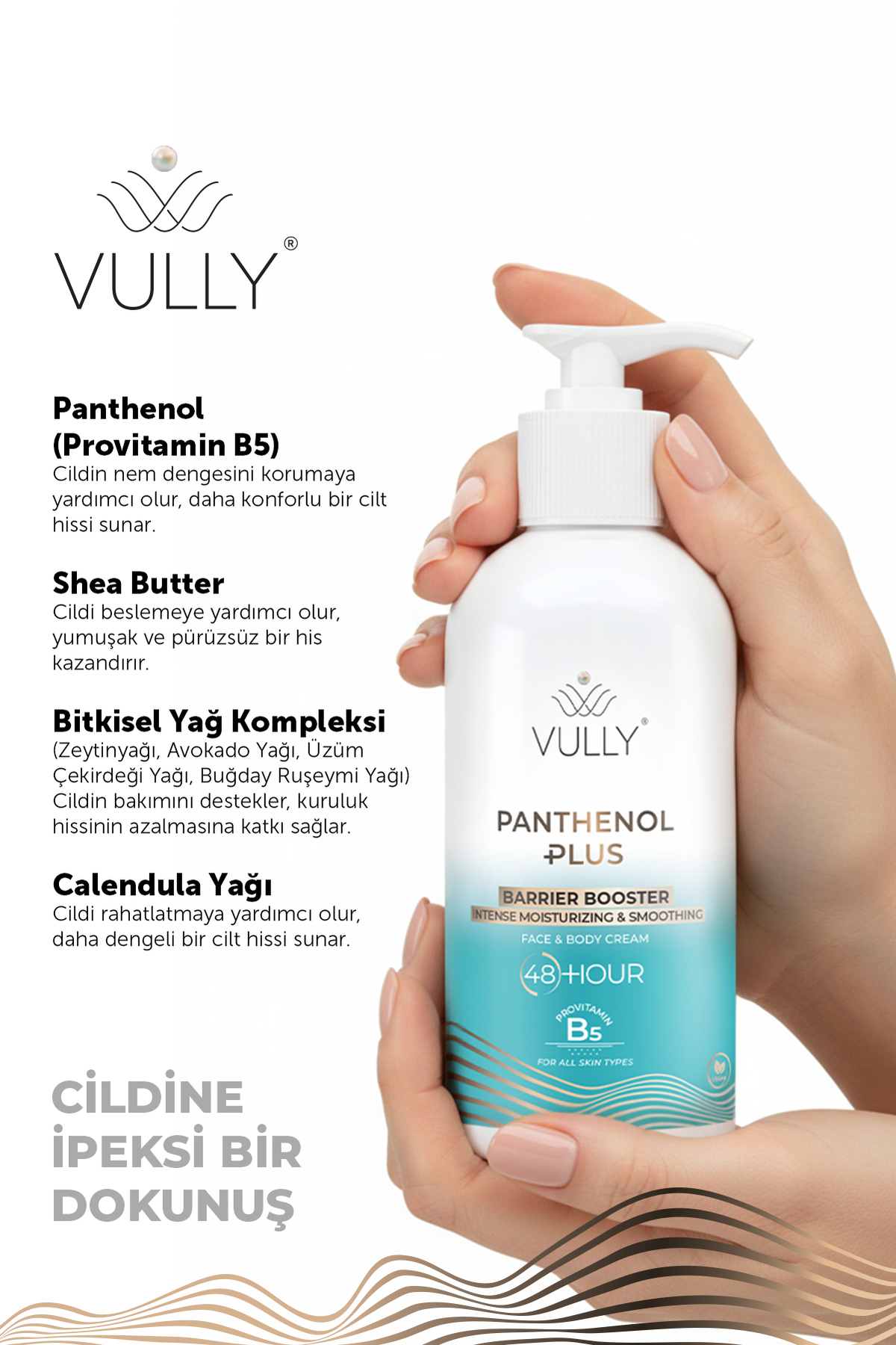 Panthenol Plus 48 Saate Kadar Yoğun Nemlendirici ve Onarıcı Yüz & Vücut Kremi 250 ml — تصویر 2 از 6