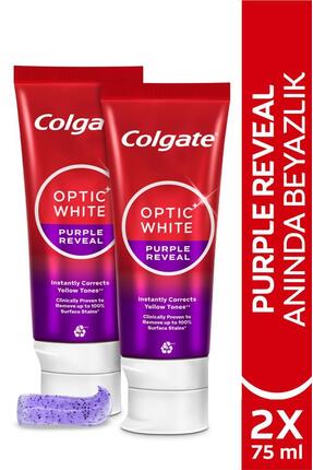 Colgate Optic White Purple Reveal Beyazlatıcı Diş Macunu 75 Ml x2