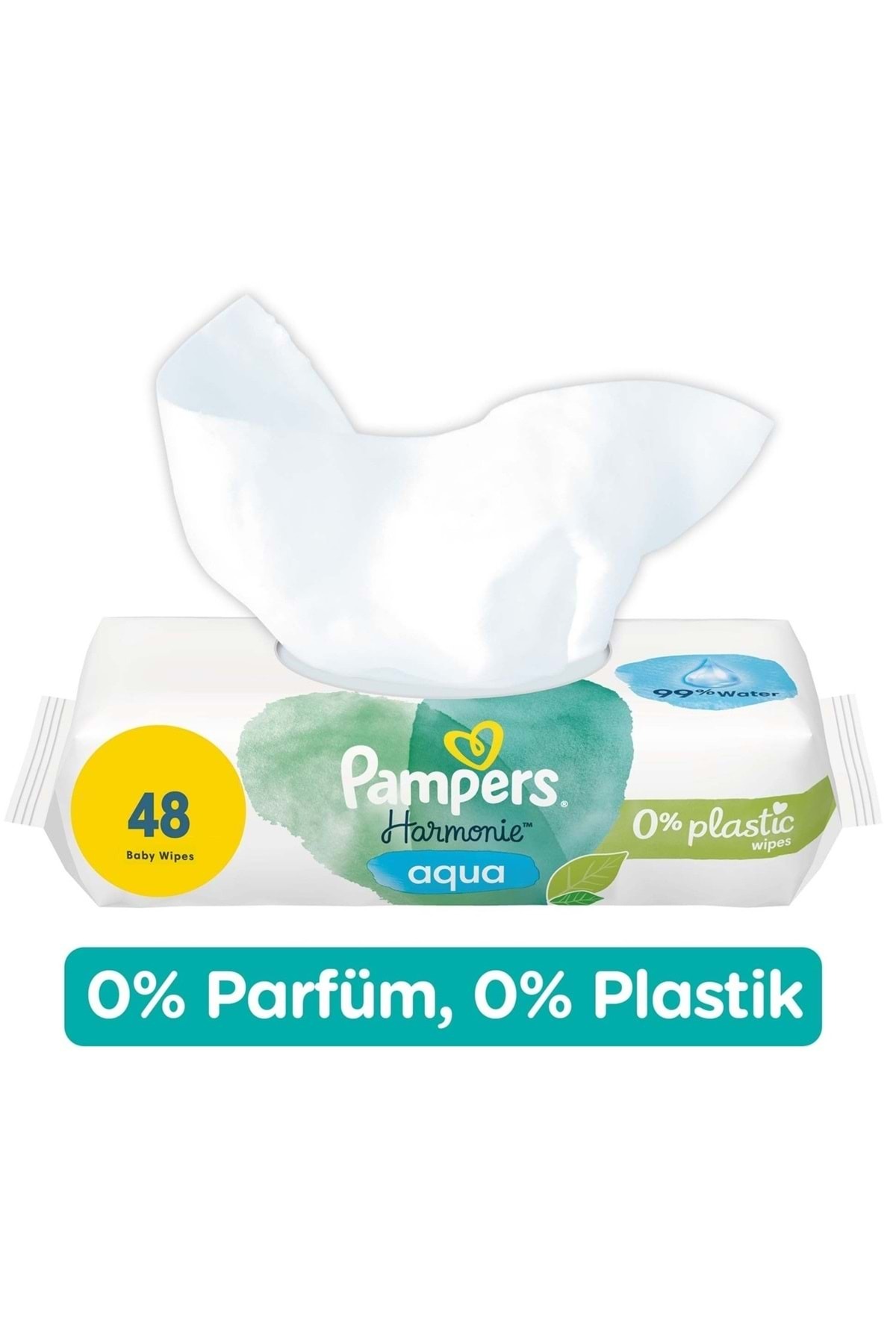 Prima Pampers Harmonie Islak Havlu Mendil Aqua Pure 48 Yaprak 9 Lu Set (432 Yaprak) Organik Pamuk fotoğrafı 4 (önizleme)