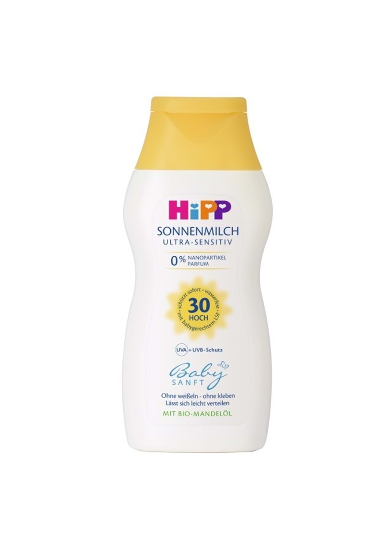 Hipp Babysanft Bebek Güneş Sütü/Sonnenmılch 200ML Ultra Sensıtıv (30 Faktör) fotoğrafı 2 (önizleme)