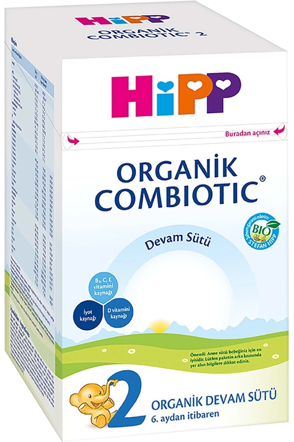 Hipp Organik Combiotic Bebek Devam Sütü 800GR No:2 (6. Aydan İtibaren) fotoğrafı 2 (önizleme)