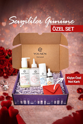Yousen Sevgililer Gününe Özel Cilt Bakım Seti / Nemlendirici ve Aydınlatıcı Set