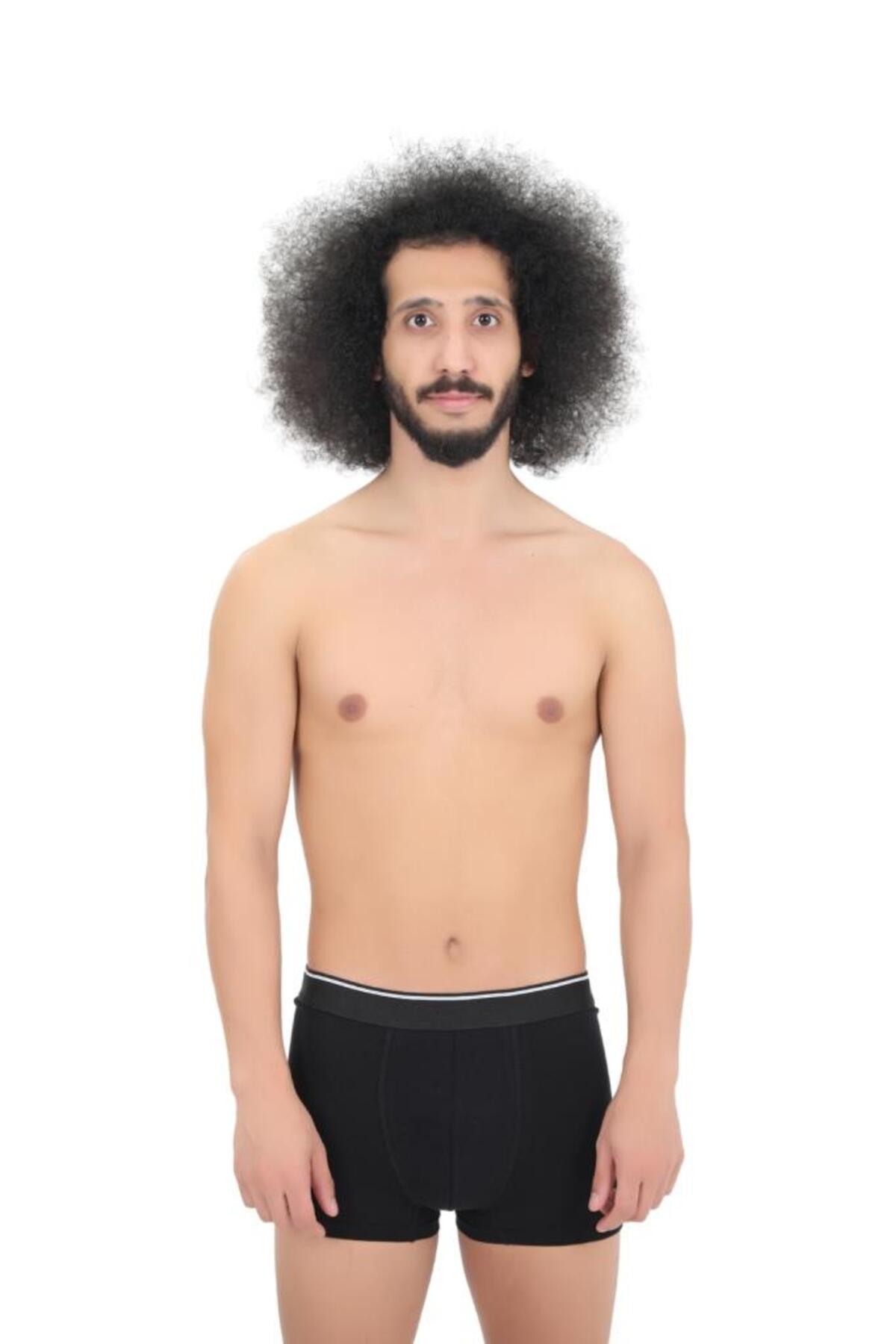 andredimoda  Erkek 6'lı Boxer 1. Sınıf Kumaş Premium Paket Özel Dizayn. Düz Likralı Boxer Şort Çeyizlik Hediyelik - Görsel 6