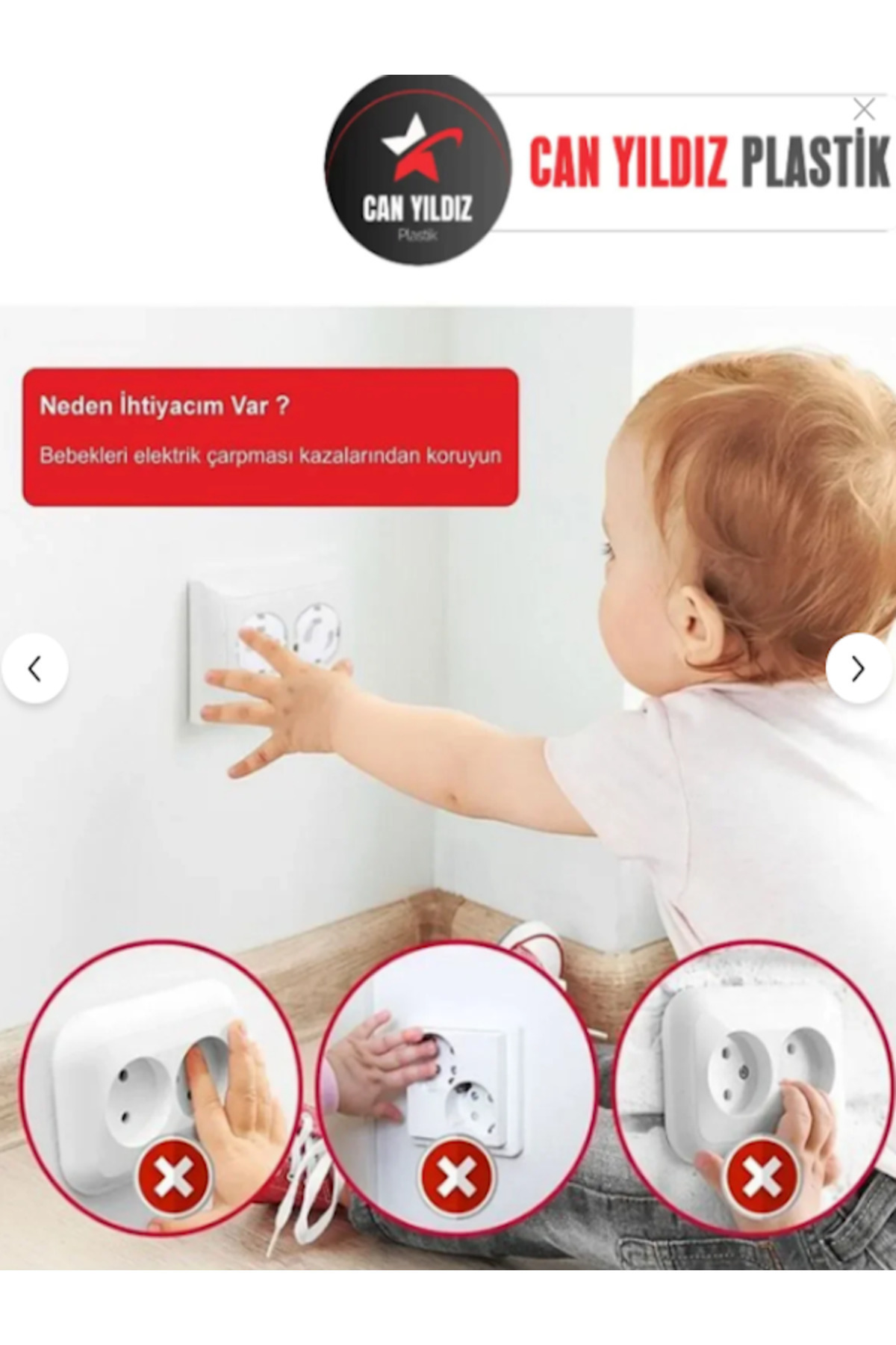 CAN YILDIZ PLASTİK Can Yıldız Plastik Bebek Ev Güvenlik Emniyet Seti Mandallı Priz Klozet Kilidi Çok Amaçlı Kilit fotoğrafı 4 (önizleme)