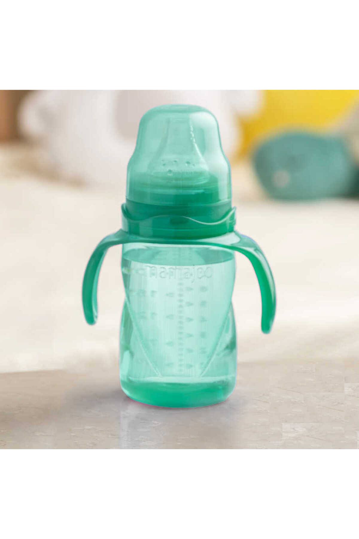 Mamajoo Damlatmaz Eğitici Kulplu Bardak, 160 Ml, Yeşil, 6 Ay , 1 Adet fotoğrafı 7 (önizleme)