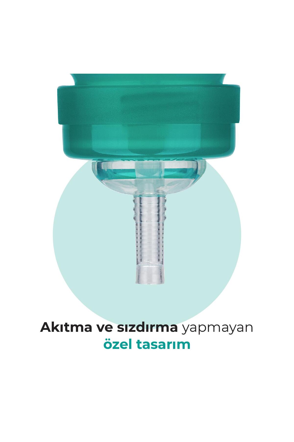 Mamajoo Antikolik Akıtmaz Pipetli Bardak 270 ml Yeşil, 12 Ay+ fotoğrafı 5 (önizleme)
