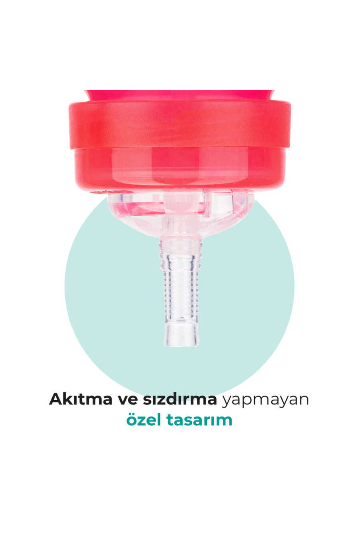 Mamajoo Antikolik Akıtmaz Pipetli Bardak 270 ml Pembe, 12 Ay+ fotoğrafı 5 (önizleme)