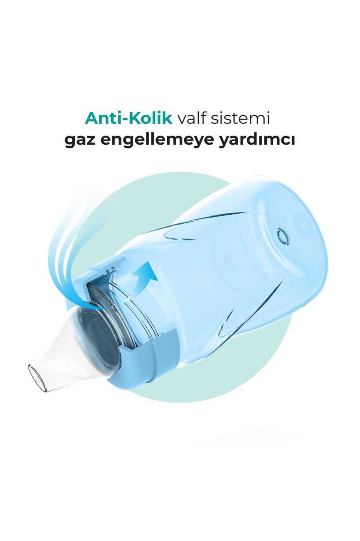 Mamajoo Antikolik Akıtmaz Alıştırma Bardağı 270 ml Powder Blue, 9 Ay+ fotoğrafı 3 (önizleme)