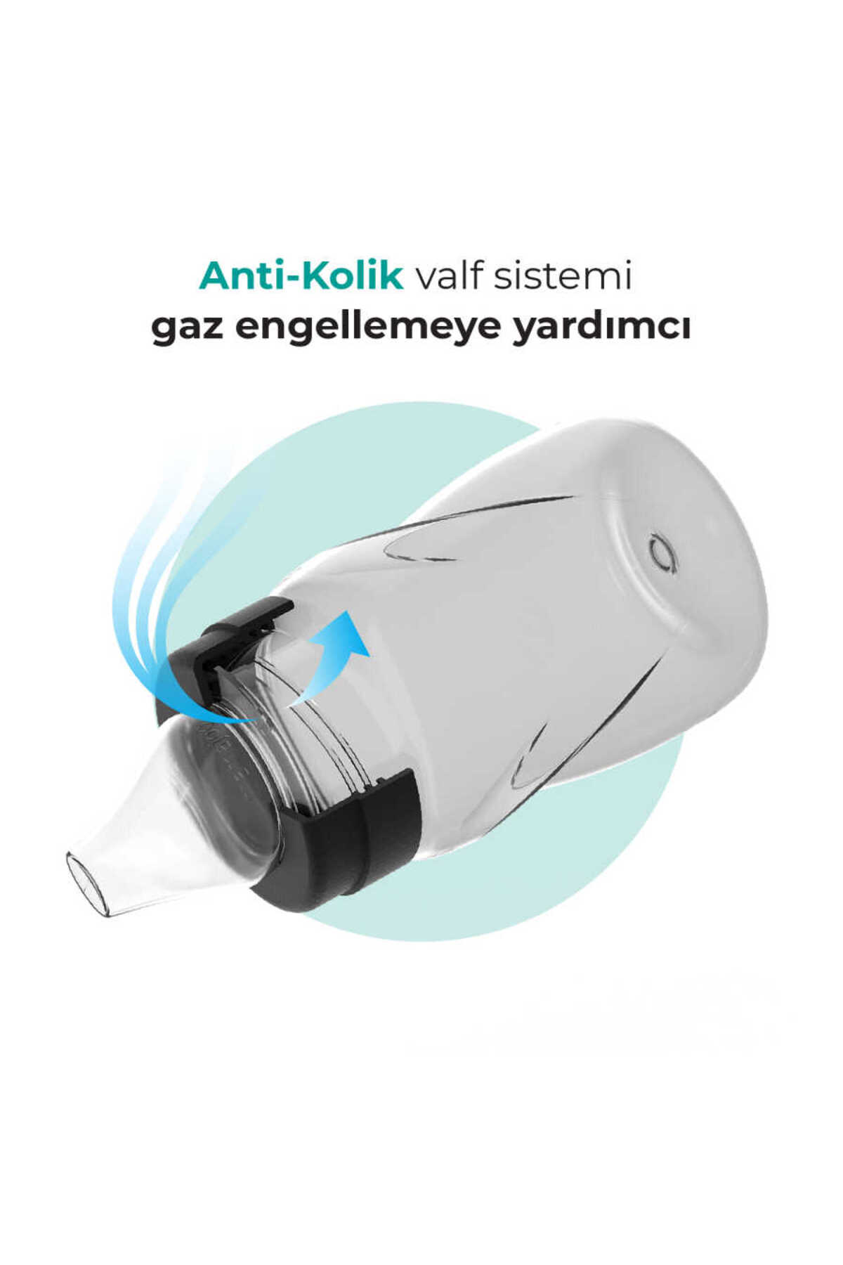 Mamajoo Antikolik Akıtmaz Alıştırma Bardağı 270 ml Black, 9 Ay+ fotoğrafı 3 (önizleme)