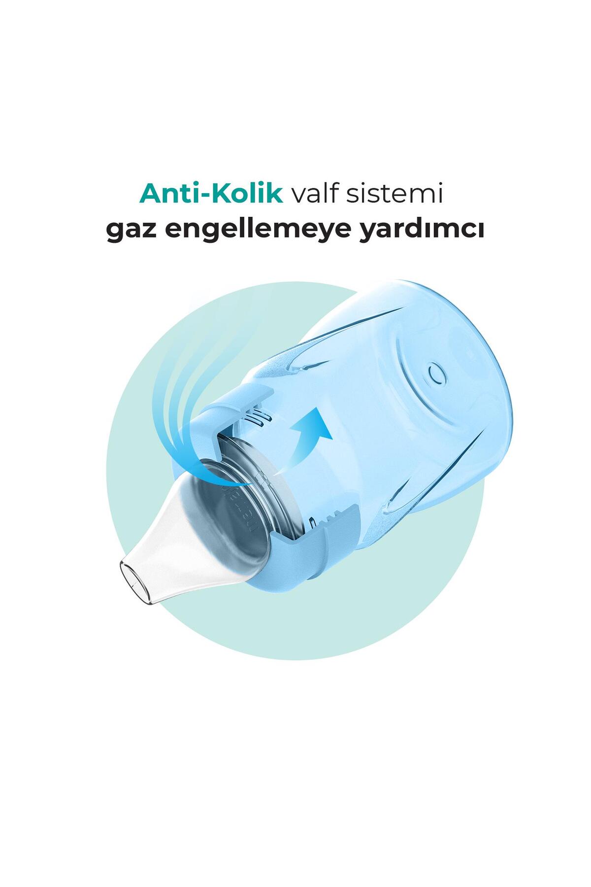 Mamajoo Antikolik Akıtmaz Alıştırma Bardağı 160 ml Powder Blue, 6 Ay+ fotoğrafı 3 (önizleme)