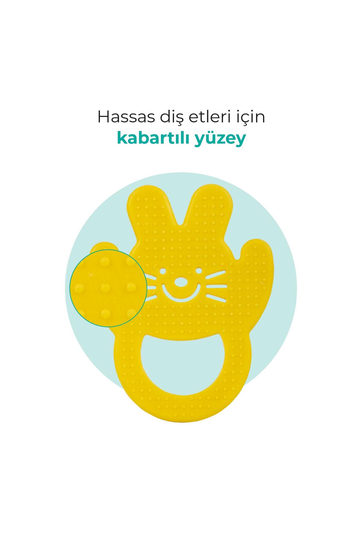 Mamajoo Yumuşak Diş Kaşıyıcı Sarı Tavşan fotoğrafı 3 (önizleme)