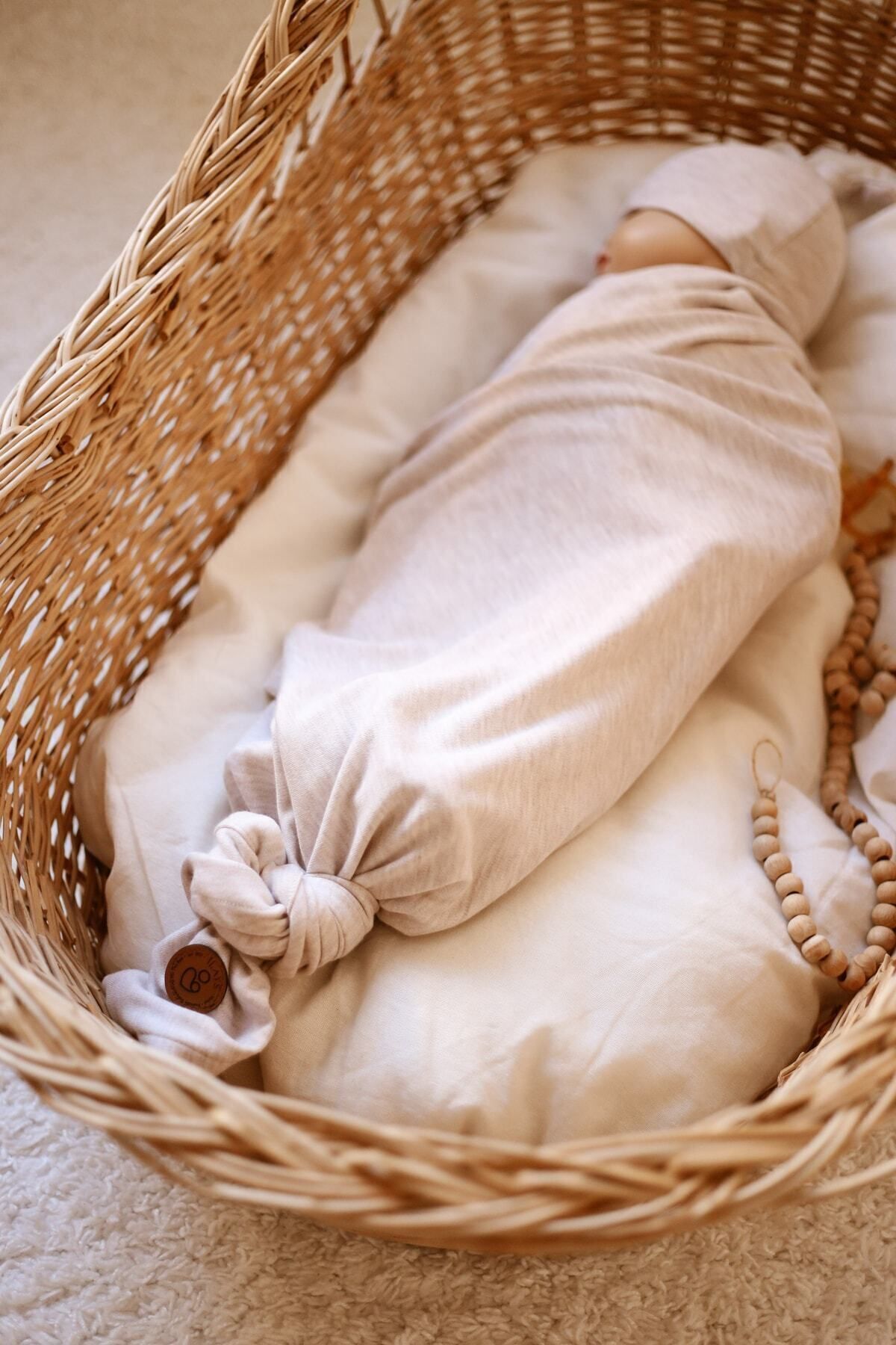 ilays beauty Birinci Sınıf Pamuklu Çok Amaçlı Kundak/battaniye (SOFT BEJ) fotoğrafı 5 (önizleme)