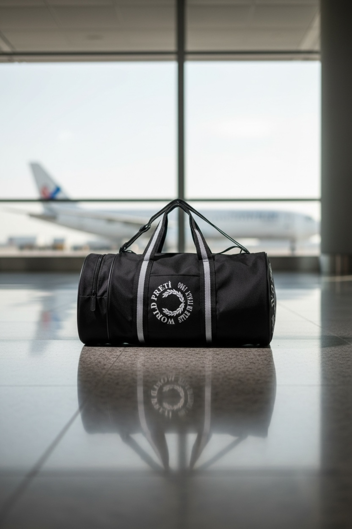 sç Saraçoğlu Çanta  Silindir Günlük Unisex Spor Fitness & Spa Seyehat Çantası İmpertex (45x26x23)