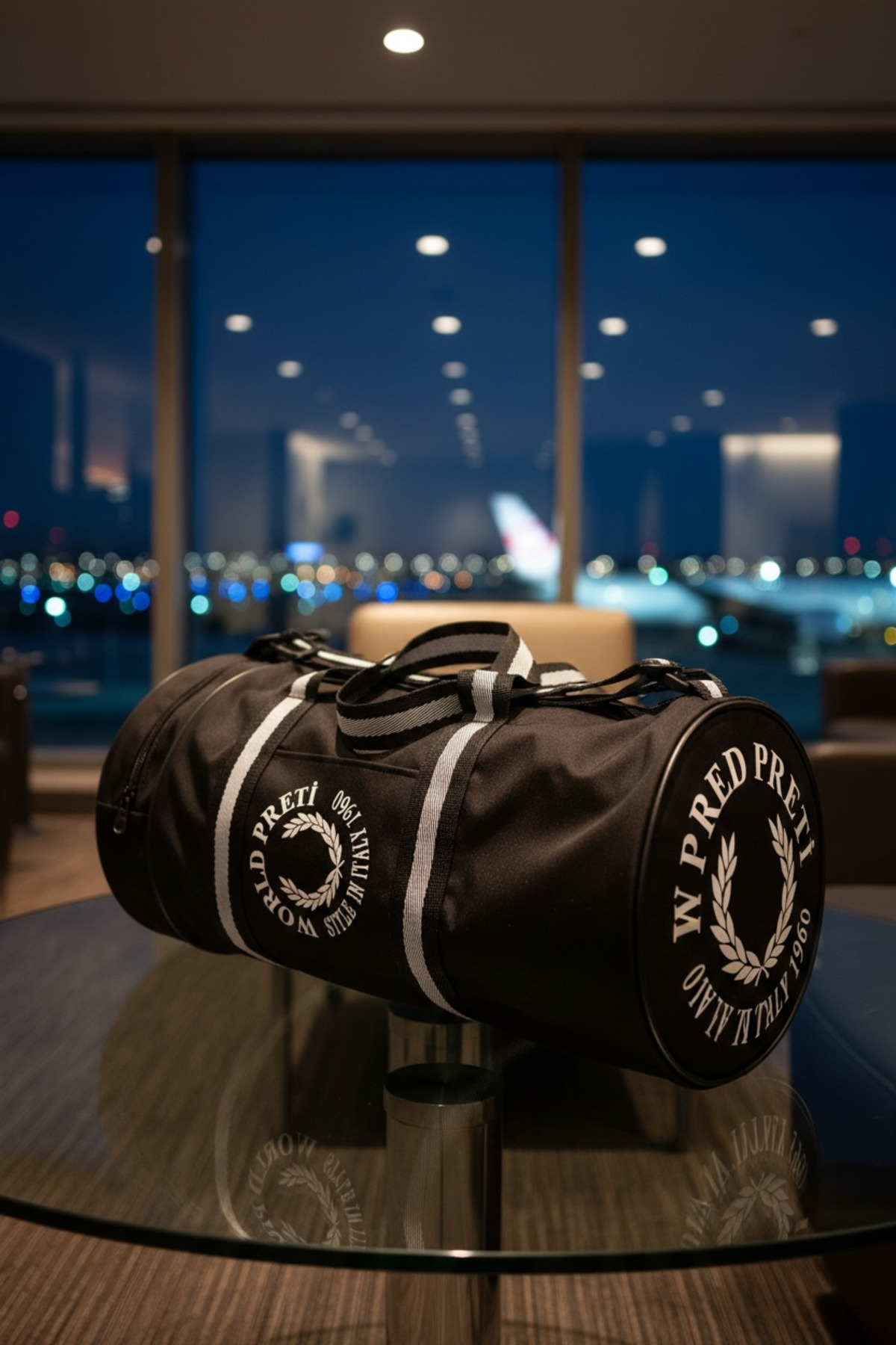 sç Saraçoğlu Çanta  Silindir Günlük Unisex Spor Fitness & Spa Seyehat Çantası İmpertex (45x26x23) - Görsel 4