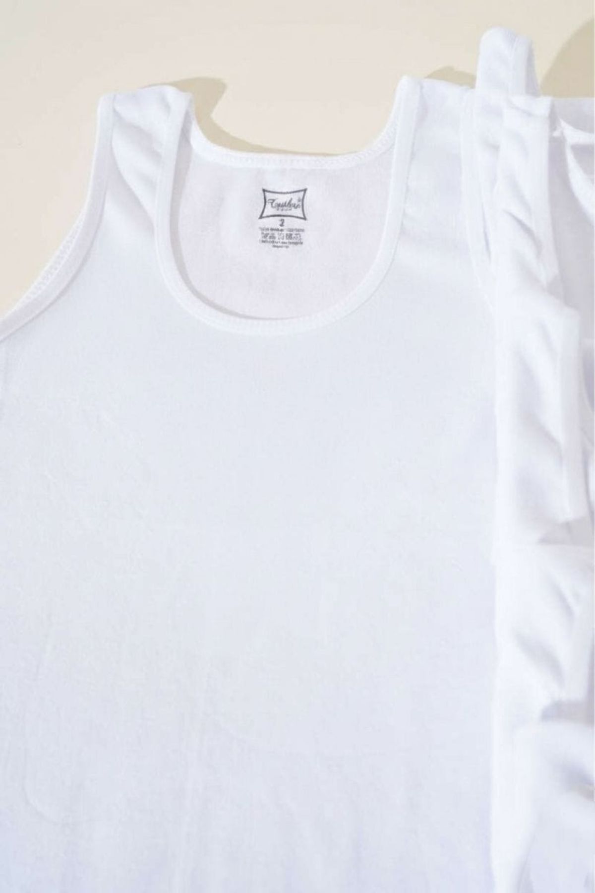 Tutku 5'li Paket %100 Pamuklu Erkek Bebek Beyaz Atlet Seti - Bebek İç Giyim fotoğrafı 5 (önizleme)