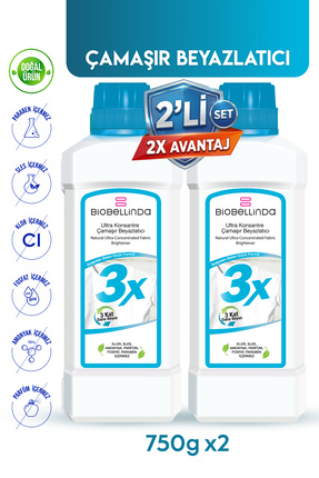 BioBellinda Ultra Konsantre Çamaşır Beyazlatıcı 3x (2 Lİ SET)