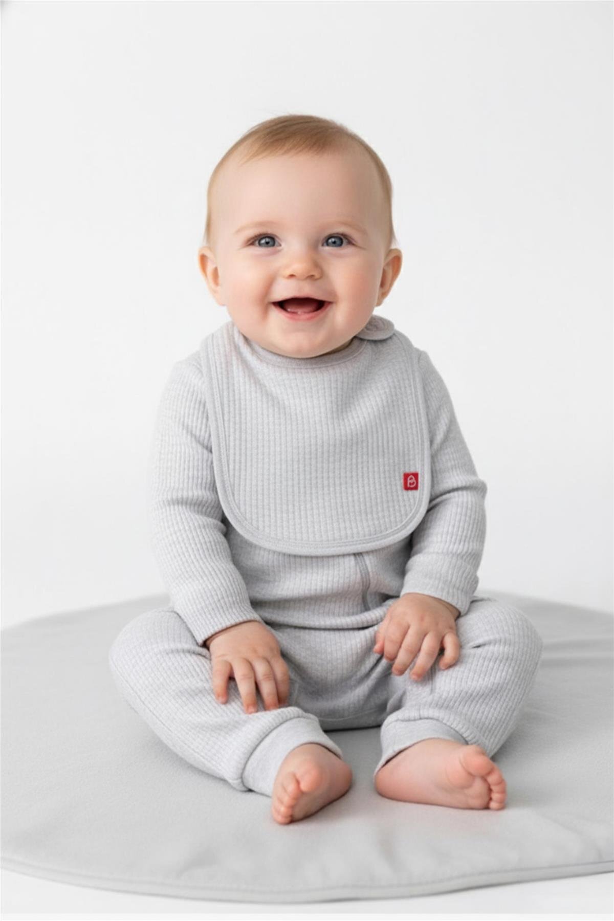 Bebetto SIVAMALI ÖNLÜK 3LÜ (CUTE BEAR) GRİ MELANJ fotoğrafı 5 (önizleme)