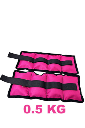 ME&RA SPORT 0.5 kg x 2 adet toplam 1 kg El ayak ve bilek ağırlığı kum torbası