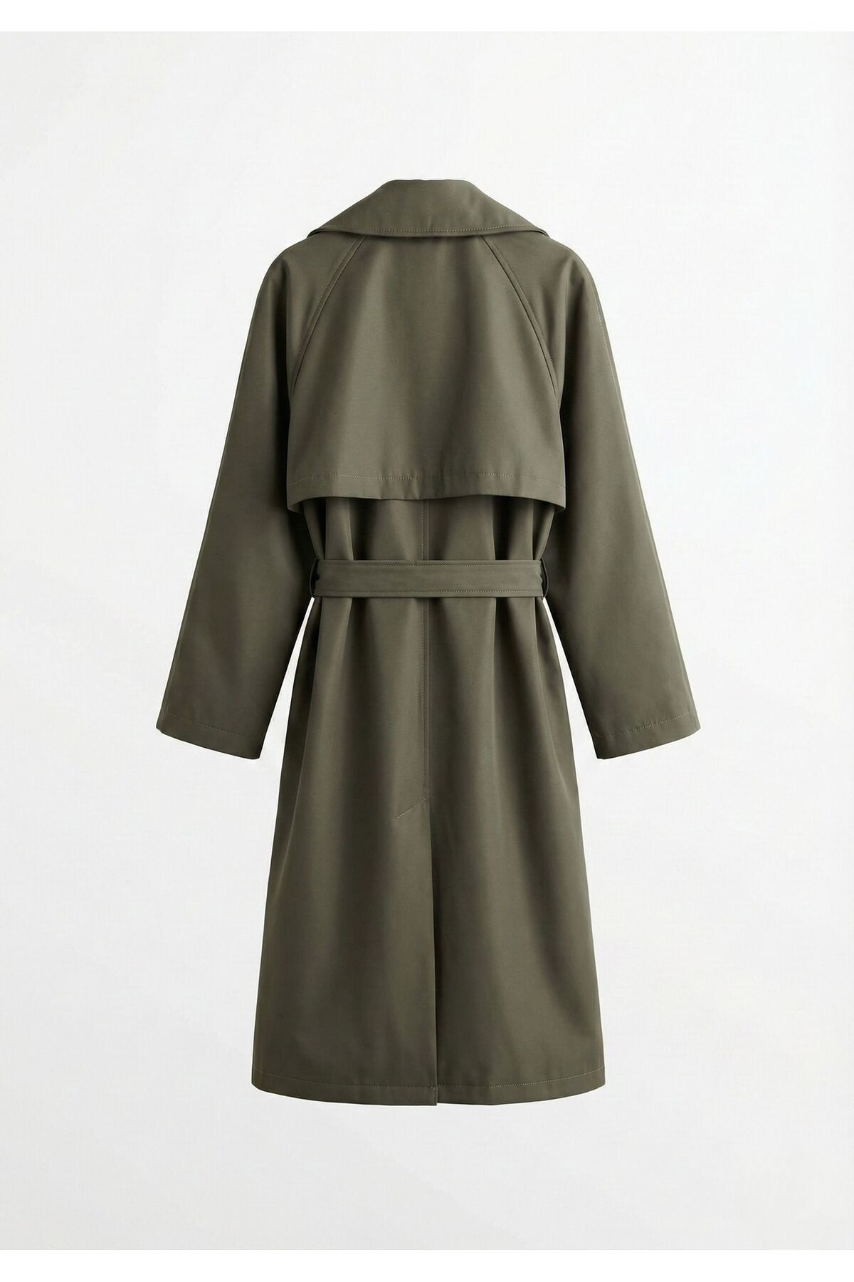 Ceylen Yeni Sezon Kuşaklı Oversize Trençkot görsel 3