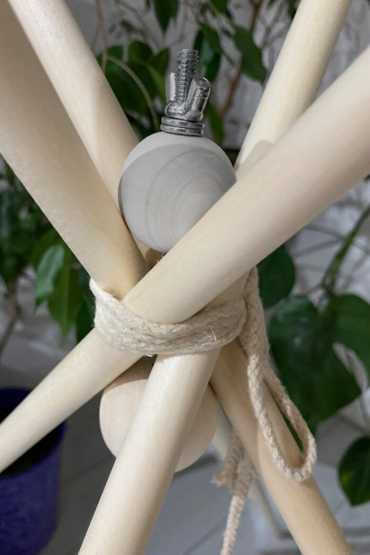 homy textiles Ahşap Çocuk Kızılderili Oyun Çadırı, Ev İçi ve Bahçe Kullanımına Uygun Minderli Oyun Evi, Natural fotoğrafı 5 (önizleme)
