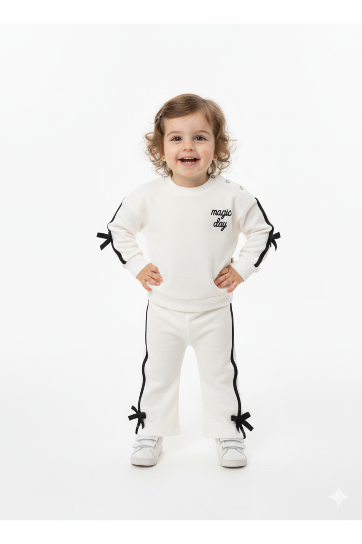 Momivi Kids Magic Day Fiyonk Detaylı Kız Bebek&Çocuk 2'li Eşorman Takımı fotoğrafı 2 (önizleme)