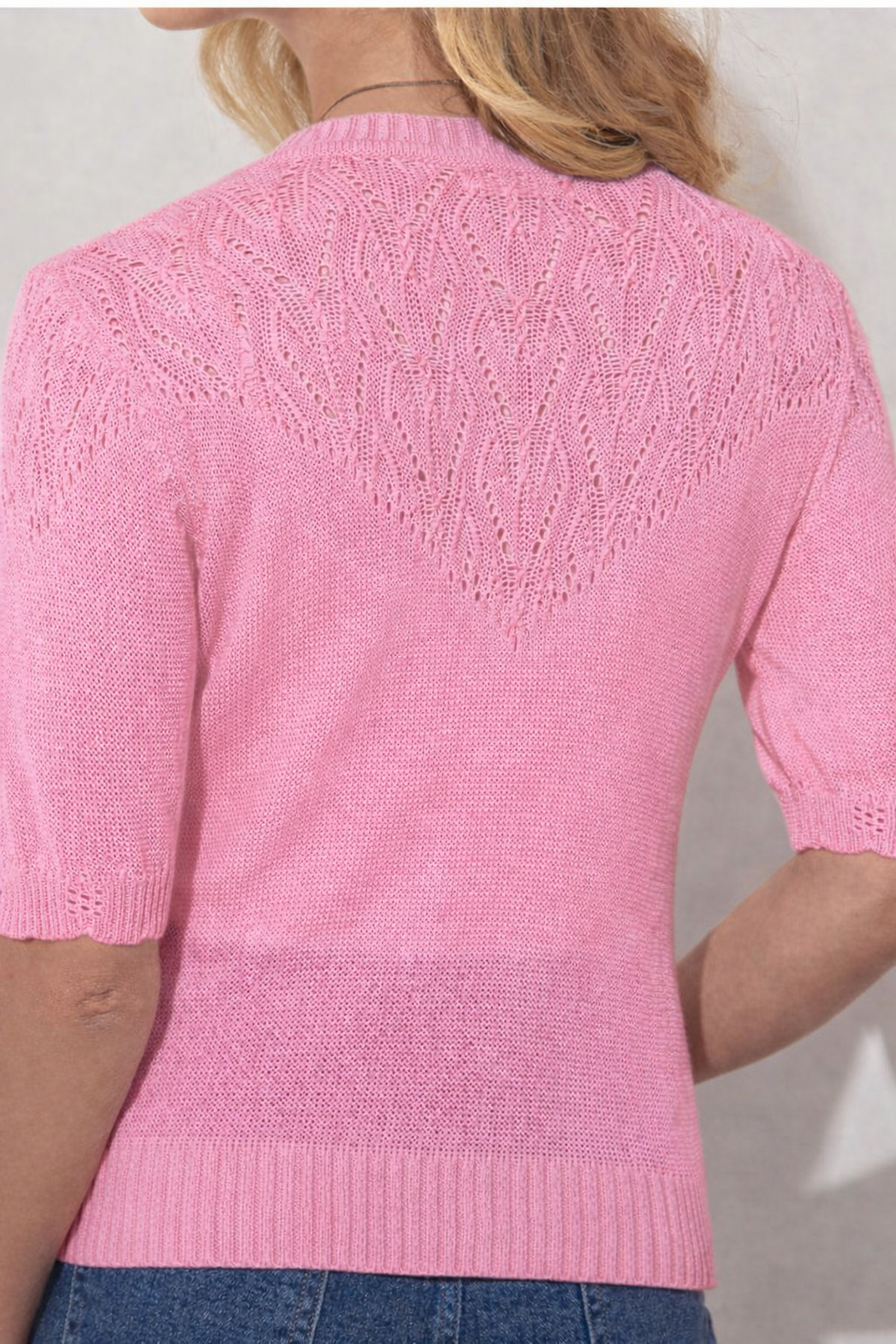 youknitwear you  Wanda %100 Pamuk Triko Hırka - Görsel 3