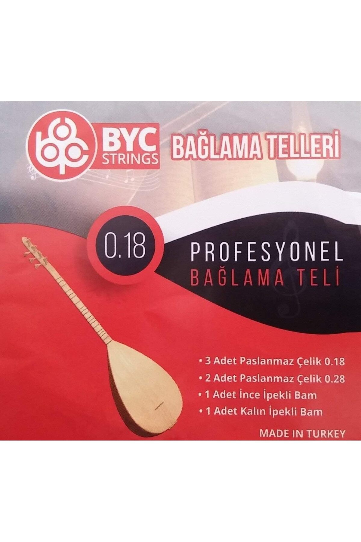 BRF FantastikSell Raymond Joes BYC18 Kısa Sap Bağlama Teli Takım ...