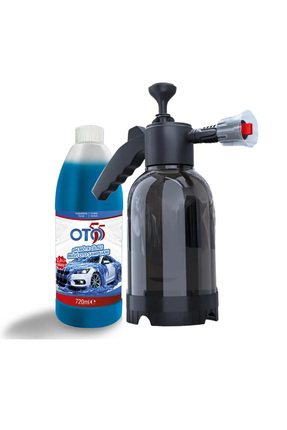 OTO55 Extra Cilalı Neon Mavi Şampuan 720 ML + 2 Litre Basınçlı Köpük Atar Pompa