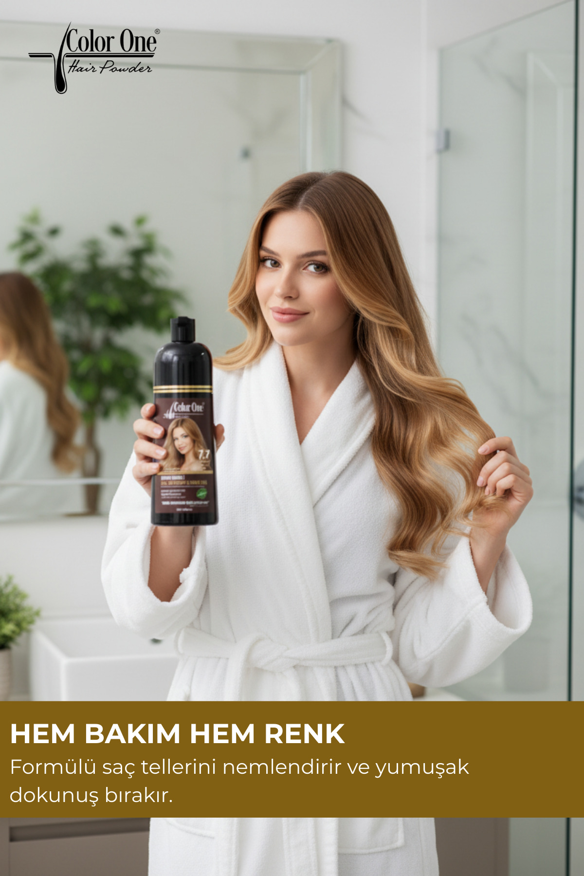 Karamel (Caramel) Saç Pigment Şampuanı 7.7 | 300 ML & Ton Etkisi — 8684556385549 — تصویر 4 از 6