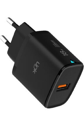 BRF Hepsifur LinkTech C304 18W QC3.0 USB Şarj Adaptörü Siyah 1240063