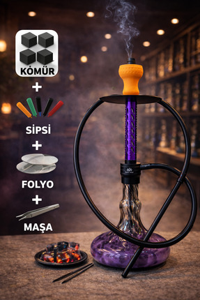 Dark Wolf Modern Tasarım Nargile Seti – Full Paket