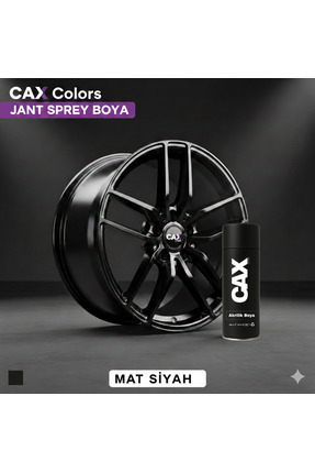 caxcolors CAX Mat Siyah Jant Sprey Boya 400ml - Isıya Dayanıklı, Balata Tozu ...