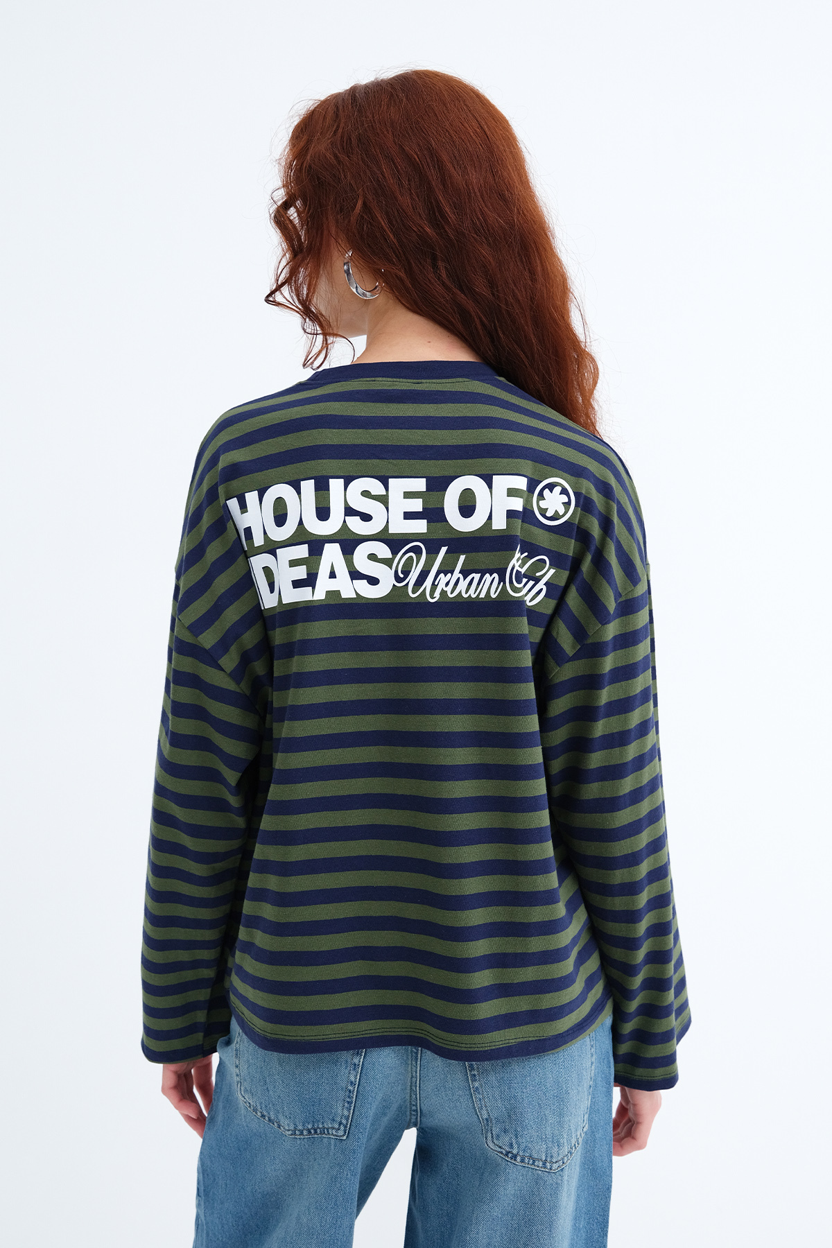 Addax  Çizgili Uzun Kollu T-shirt B10644 - Görsel 6