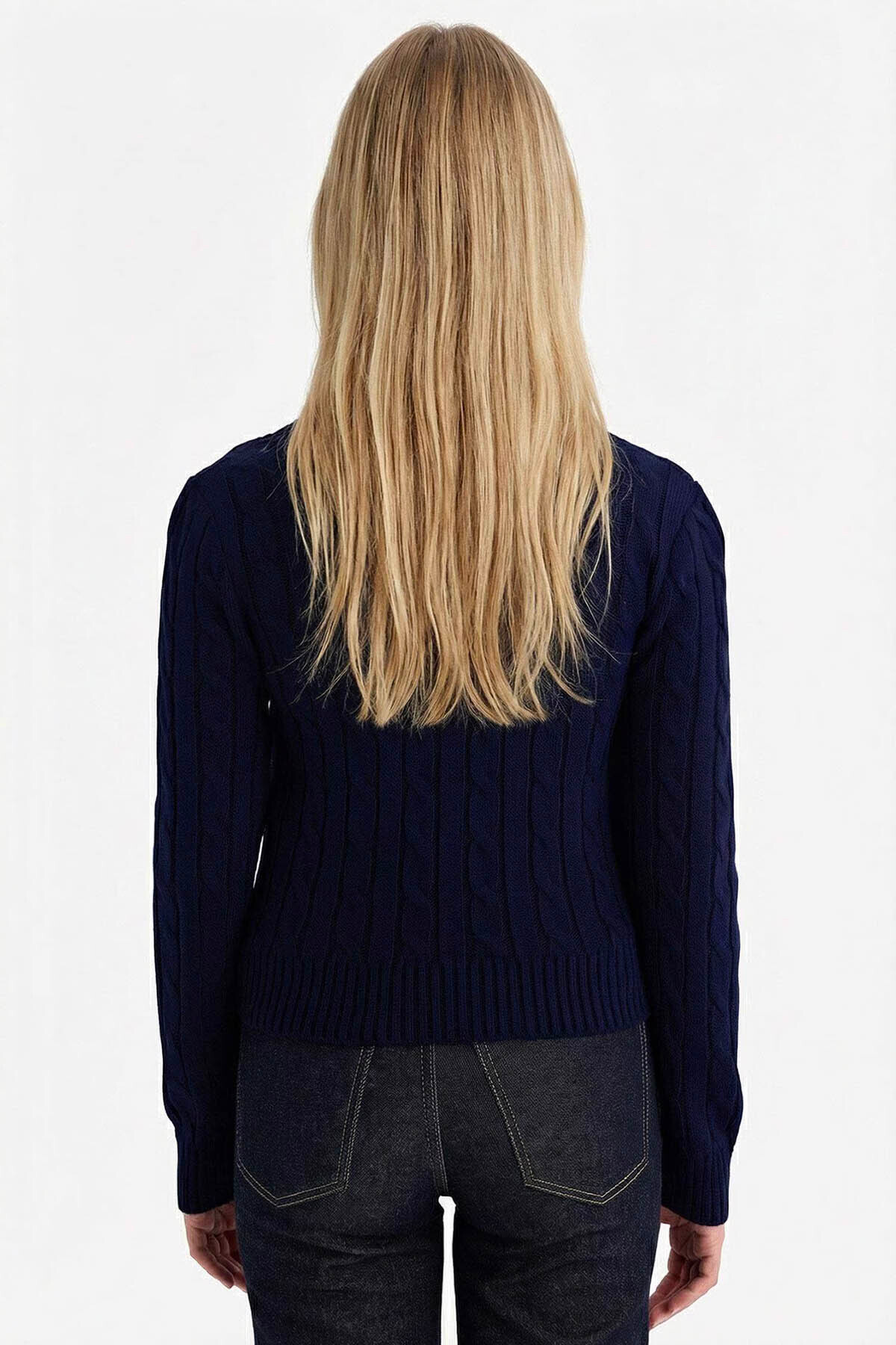 Defacto  Slim Fit V Yaka Kazak G6850AX26SP - Görsel 6