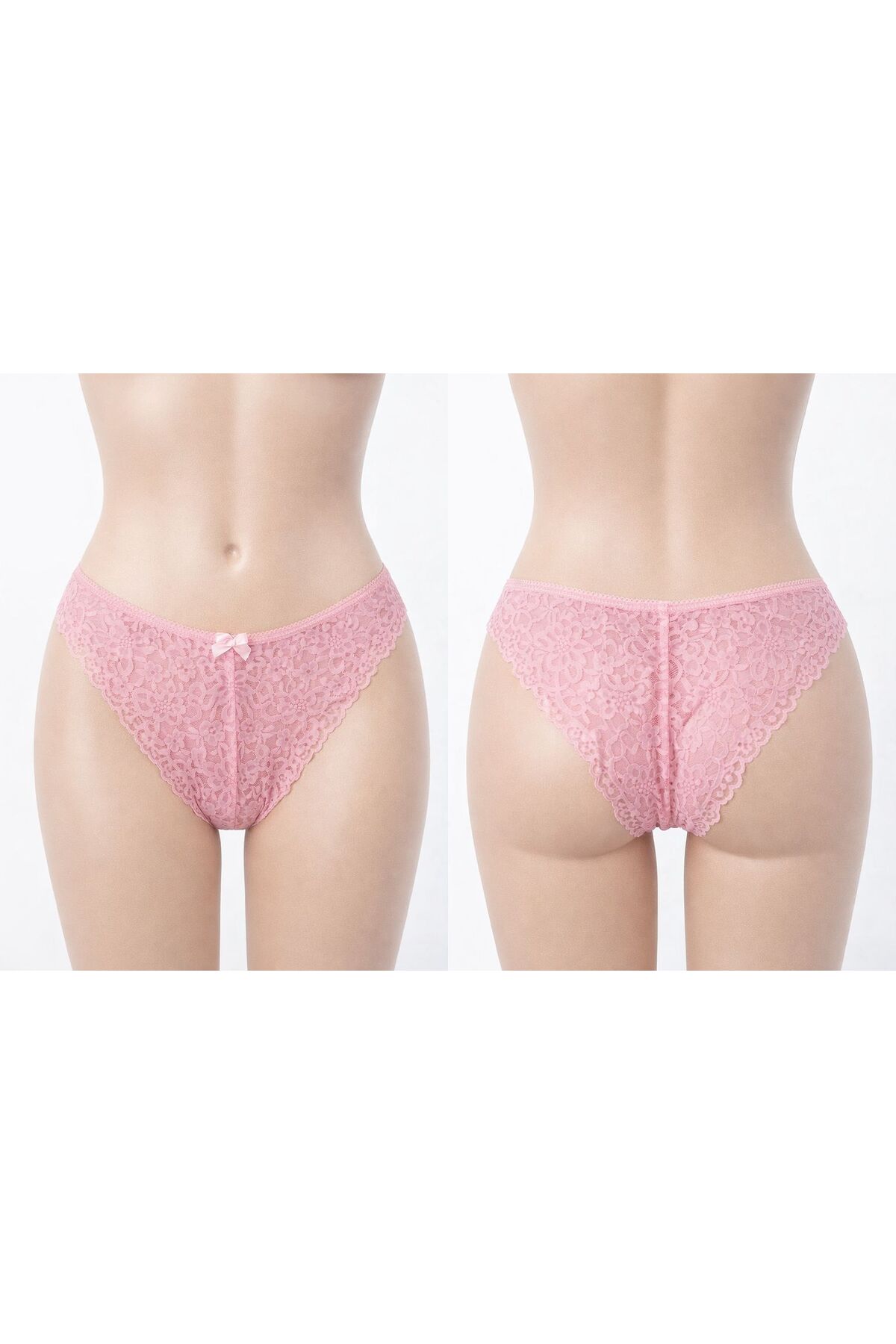 MAVİ QUMSAL (YENİ ÜRÜN) Karışık Dantel (3'lü Set) Bordo, Ekru,Pembe görsel 4
