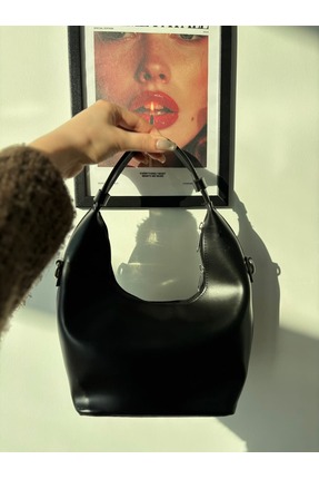 NARQUA Noir Minimalist Siyah Çanta