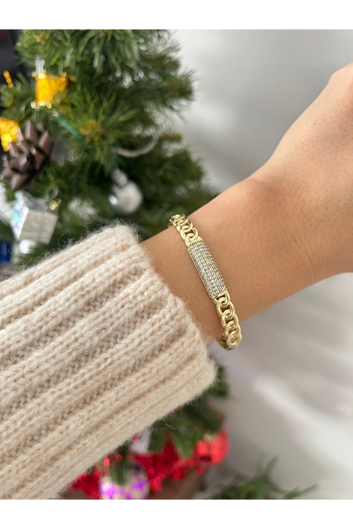 KADIN 14K XUPİNG ÖZEL SERİ ÇELİK KELEPÇE BİLEKLİK