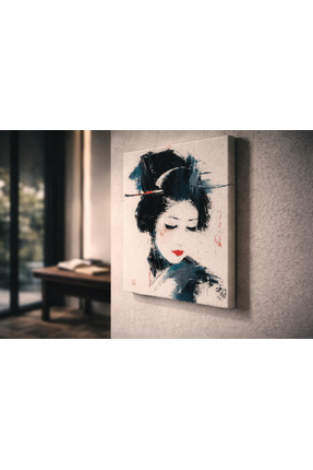 NET REKLAM Soyut Tuval Temalı Kadın Tablosu | Hassas Baskı Kanvas Tablo