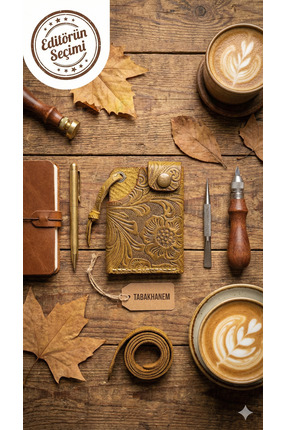 ALWAYS LEATHER El Yapımı Dana Derisi Kartlık Cüzdan | Kabartma Desen | Unisex