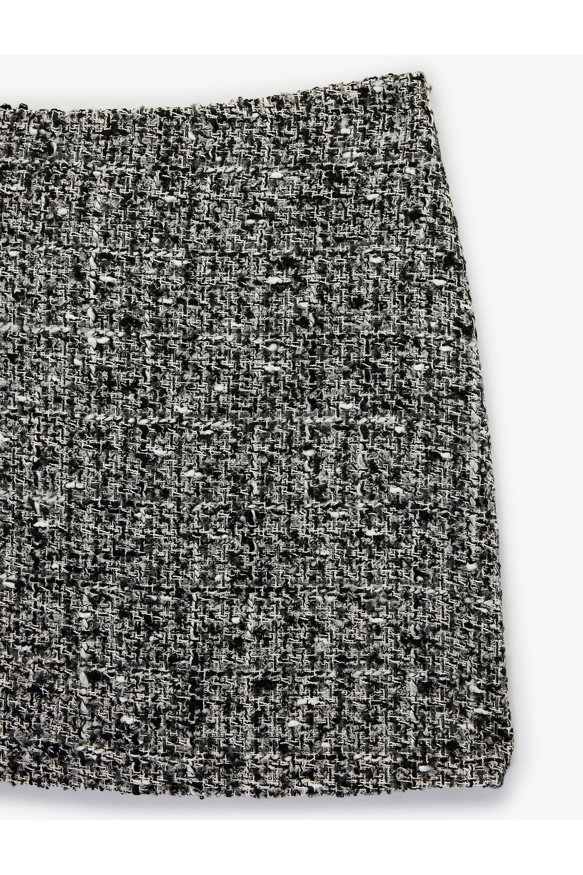Koton Slim Fit A Kesim Mini Tüvit Etek görsel 5
