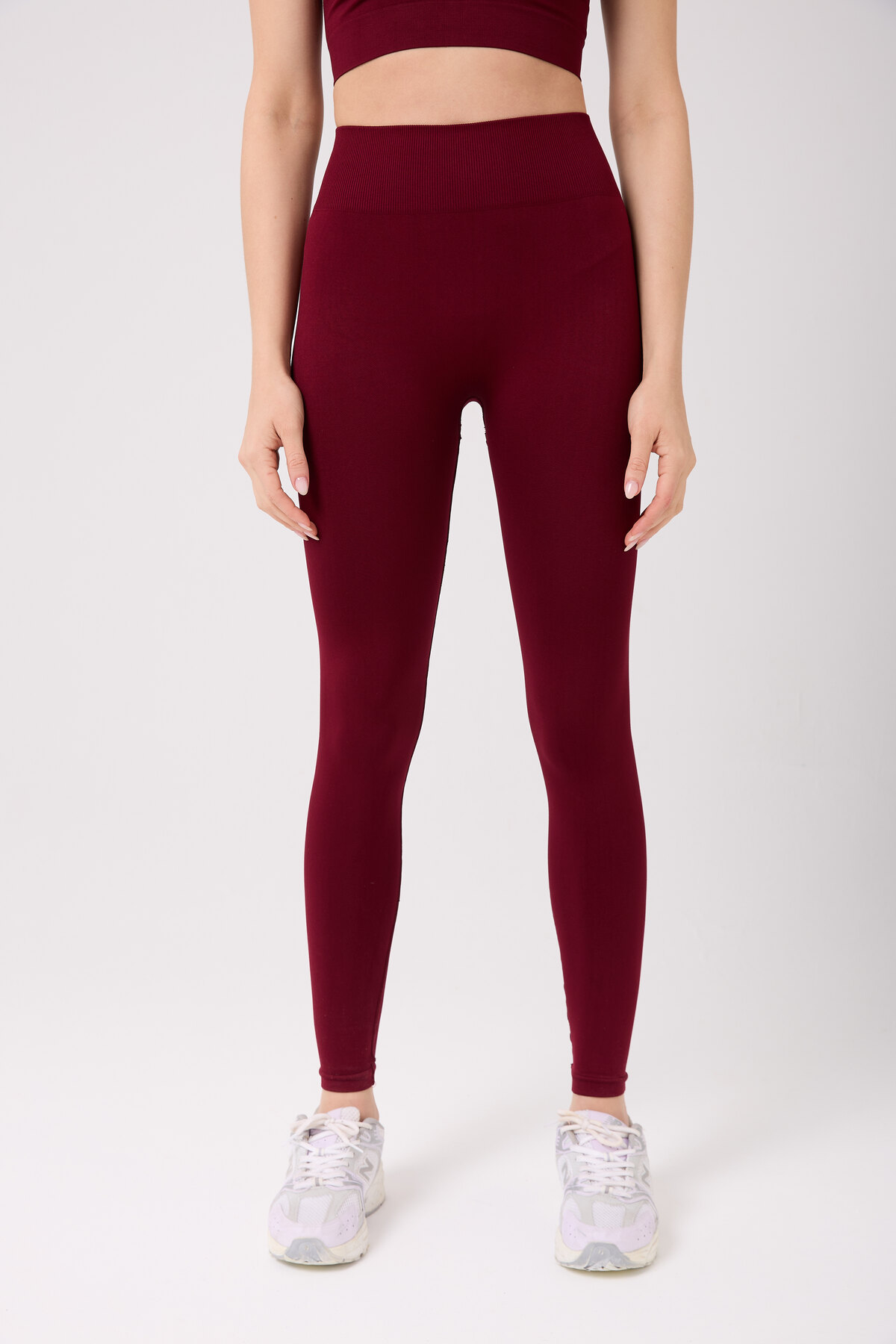 FOREVER MORE  Aura Model Arkası Büzgülü Toparlayıcı Etkili Yüksek Bel Dikişsiz Tayt - Görsel 5