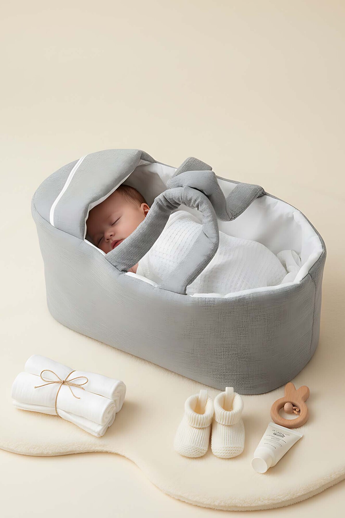 Rivaİstanbul Gri Bebek Taşıma Çantası fotoğrafı 5 (önizleme)