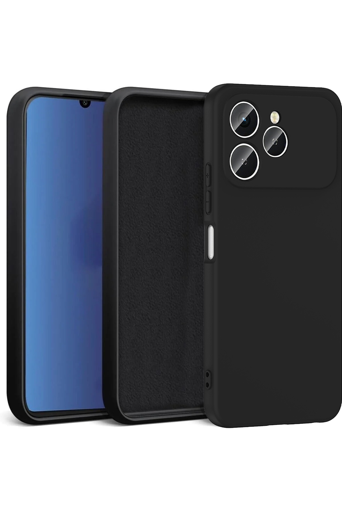 Tecno Spark 40 4G Compatible Camera Shielded Launch Velvet Interior (Stylish Design) Silicone Cover